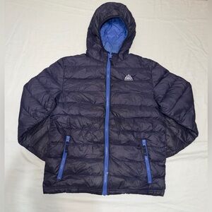 Snozu Navy Puffer Jacket with Blue Trim